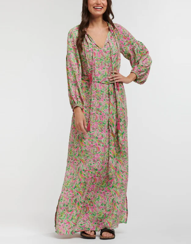 Bomba Midi Dress - Orchid Tunics Solid Classic