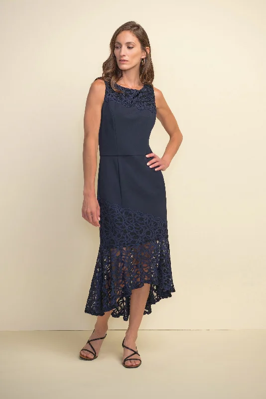 Joseph Ribkoff Sleeveless, Lace Detail Dress Tunics Trendy modern