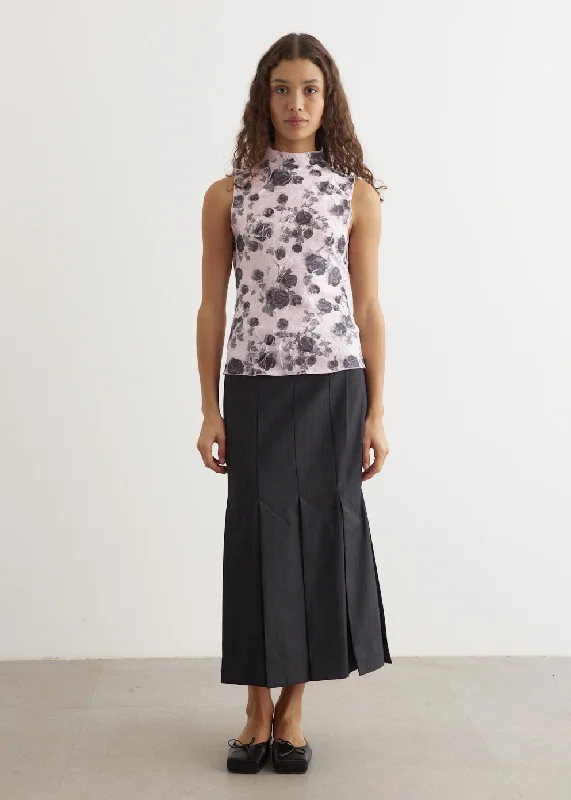 Shibori Pleat Top Denim Fabric Leather Fabric Suede Fabric