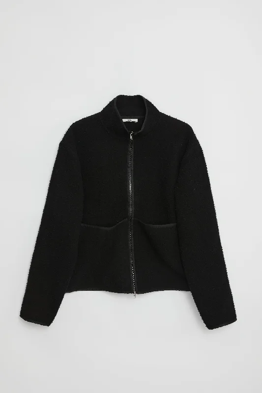 Barkle Black Casentino Zipper Front Biker Jacket