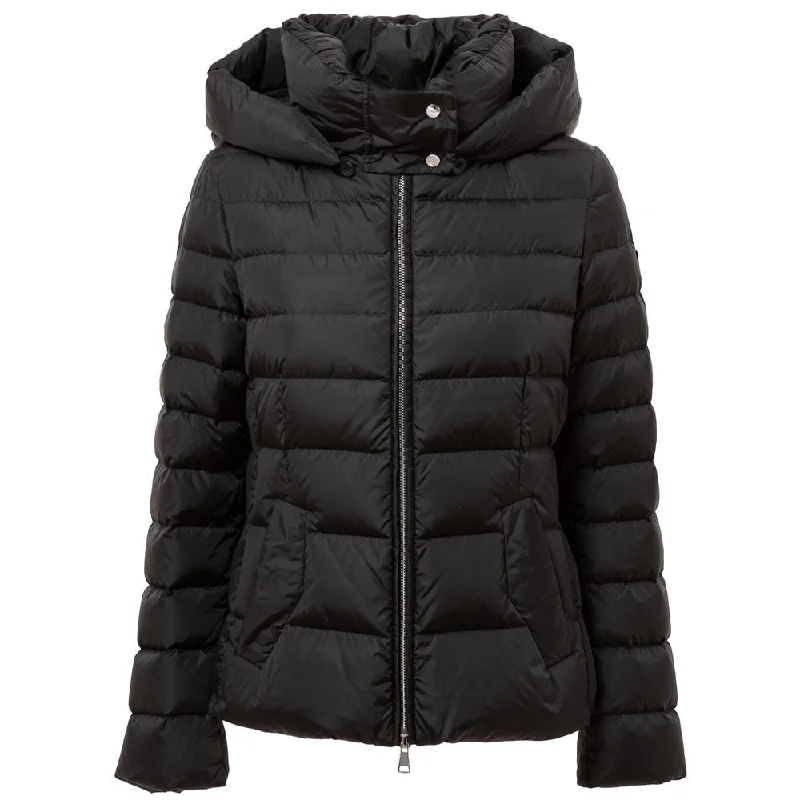 Black Polyamide Jackets & Coat Satin Jacket Silk Jacket Chiffon Jacket