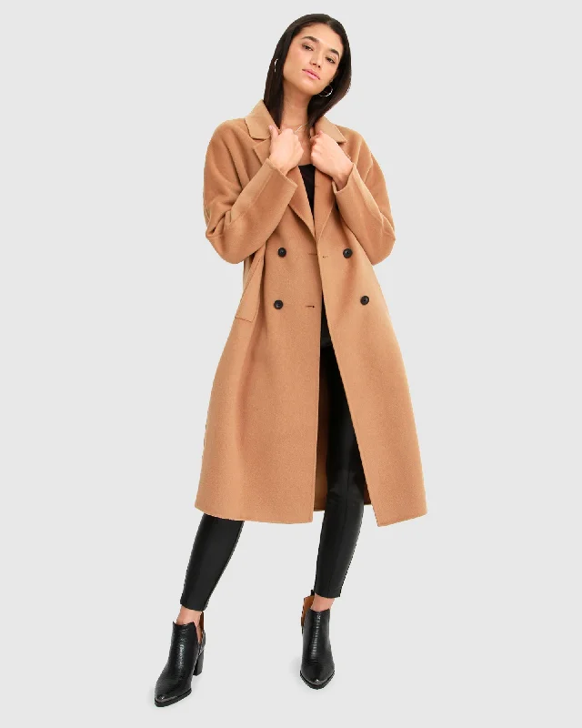 Boss Girl Double-Breasted Lined Wool Coat - Camel Striped Jacket Polka Dot Jacket Floral Jacket Boss Girl Double-Breasted Lined Wool Coat - Camel Striped Jacket Polka Dot Jacket Floral Jacket