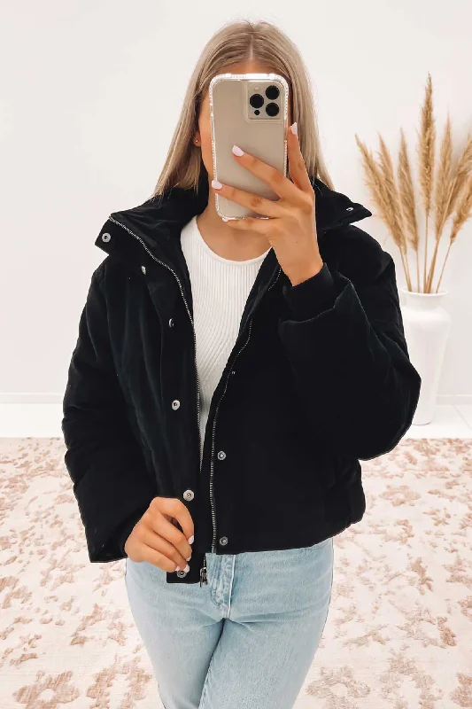 Eezeh Puffer RVCA Black Collared Jacket Crew Neck Jacket Turtle Neck Jacket