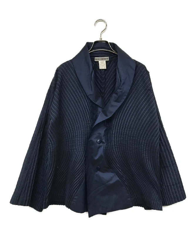 [Pre-owned] ISSEY MIYAKE pleated jacket IM63FD005 Mesh Jacket Canvas Jacket Denim Jacket