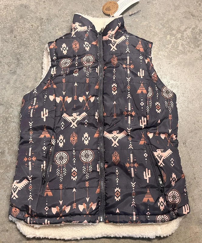 Ladies Reversible Sherpa Lined Vest Bomber Jacket Denim Jacket Leather Jacket