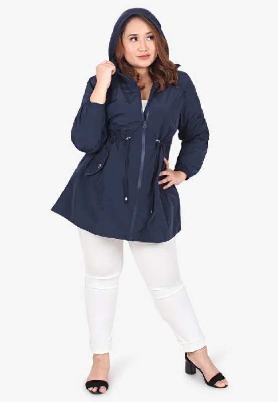 Windsor Plus Size Travel Windbreaker - Navy Blue Chenille Jacket Brocade Jacket Lace Jacket Windsor Plus Size Travel Windbreaker - Navy Blue Chenille Jacket Brocade Jacket Lace Jacket