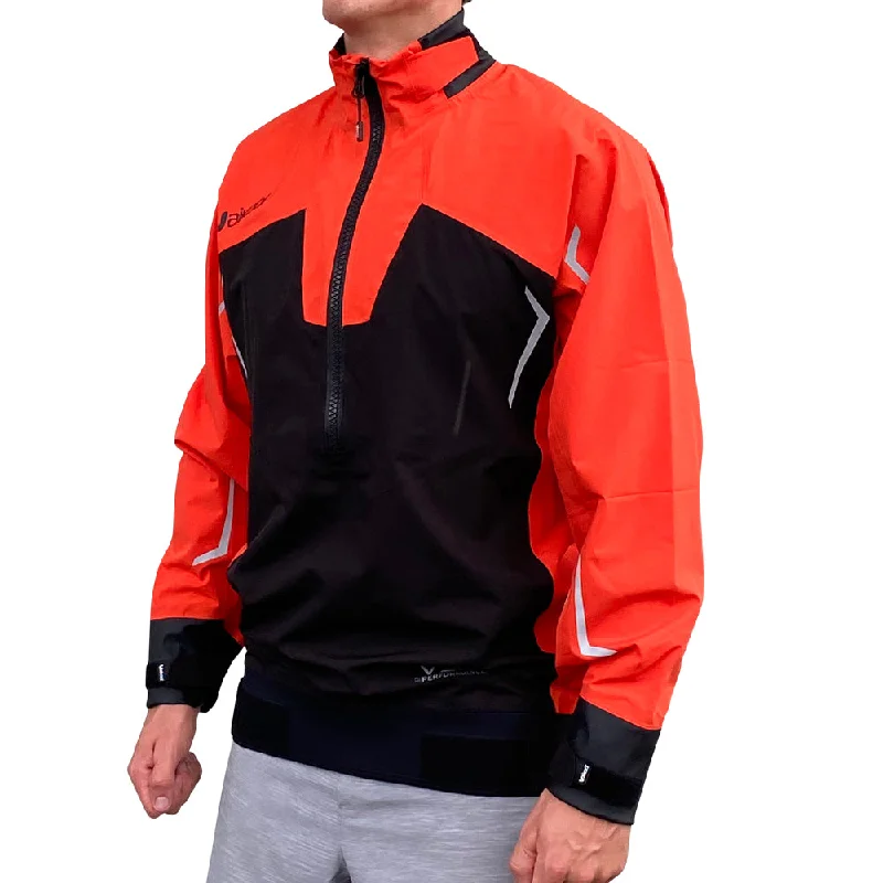VDRY Performance Smock - Orange Stand-Up Collar Roll-Neck Collar Turtle Neck