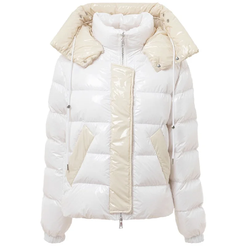 White Polyamide Jackets & Coat Notch Collar Jacket Peter Pan Collar Jacket Cowl Neck Jacket White Polyamide Jackets & Coat Notch Collar Jacket Peter Pan Collar Jacket Cowl Neck Jacket
