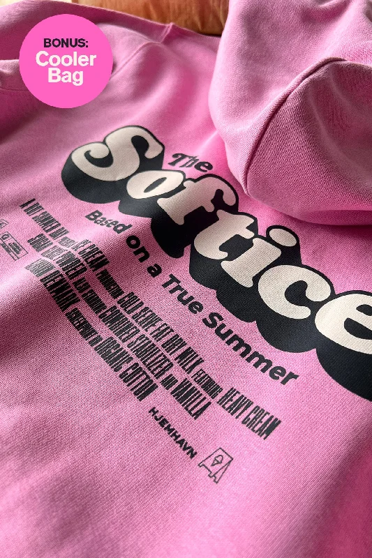 Hoodie "Softice" Hoodie with Lace Feminine Delicate