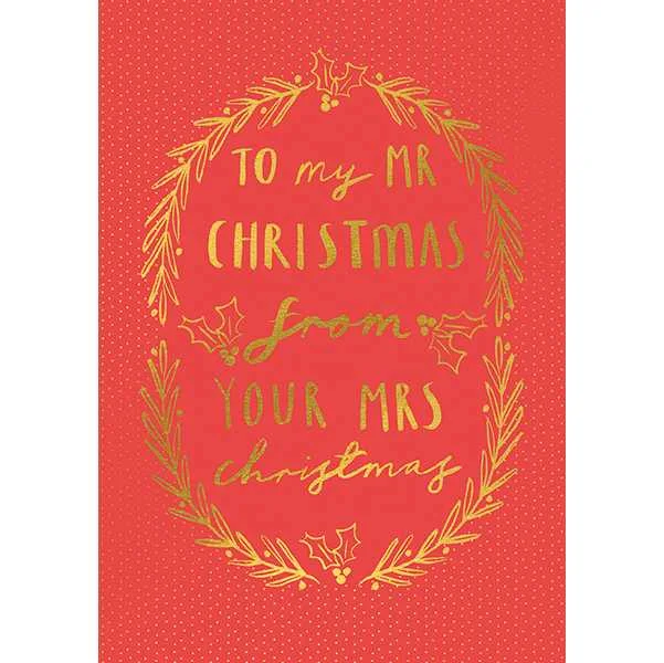 Christmas Card - To My Mr Christmas Classic Office Sweater