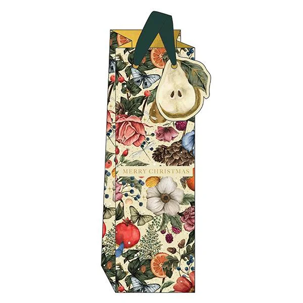 Christmas Decadence Bottle Gift Bag Oversized Wool Sweater